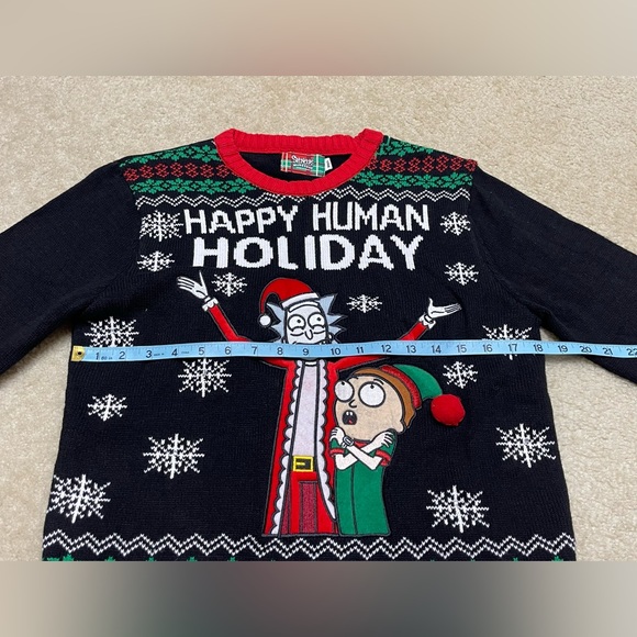 Spencer - Rick & Morty Light Up Christmas Sweater - Size: Small - Picture 7 of 8